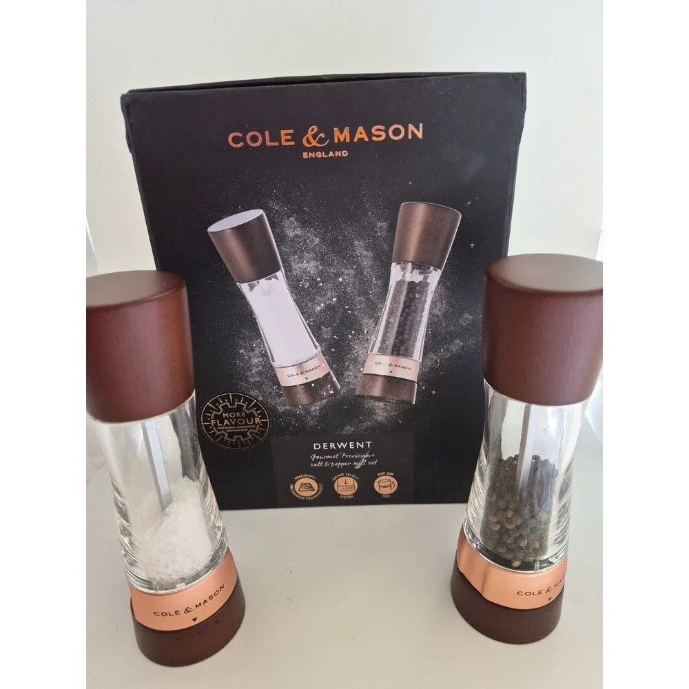 Cole & Mason Derwent Salt & Pepper Mill Set -  7.5